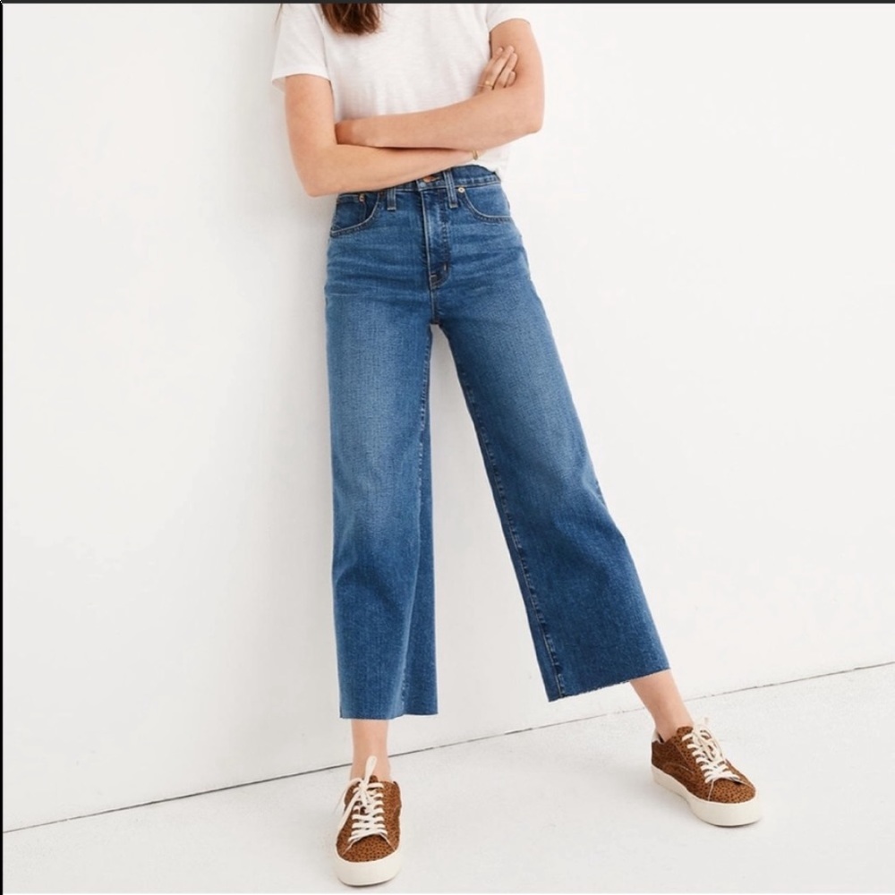 Madewell Wide Leg Crop Jeans